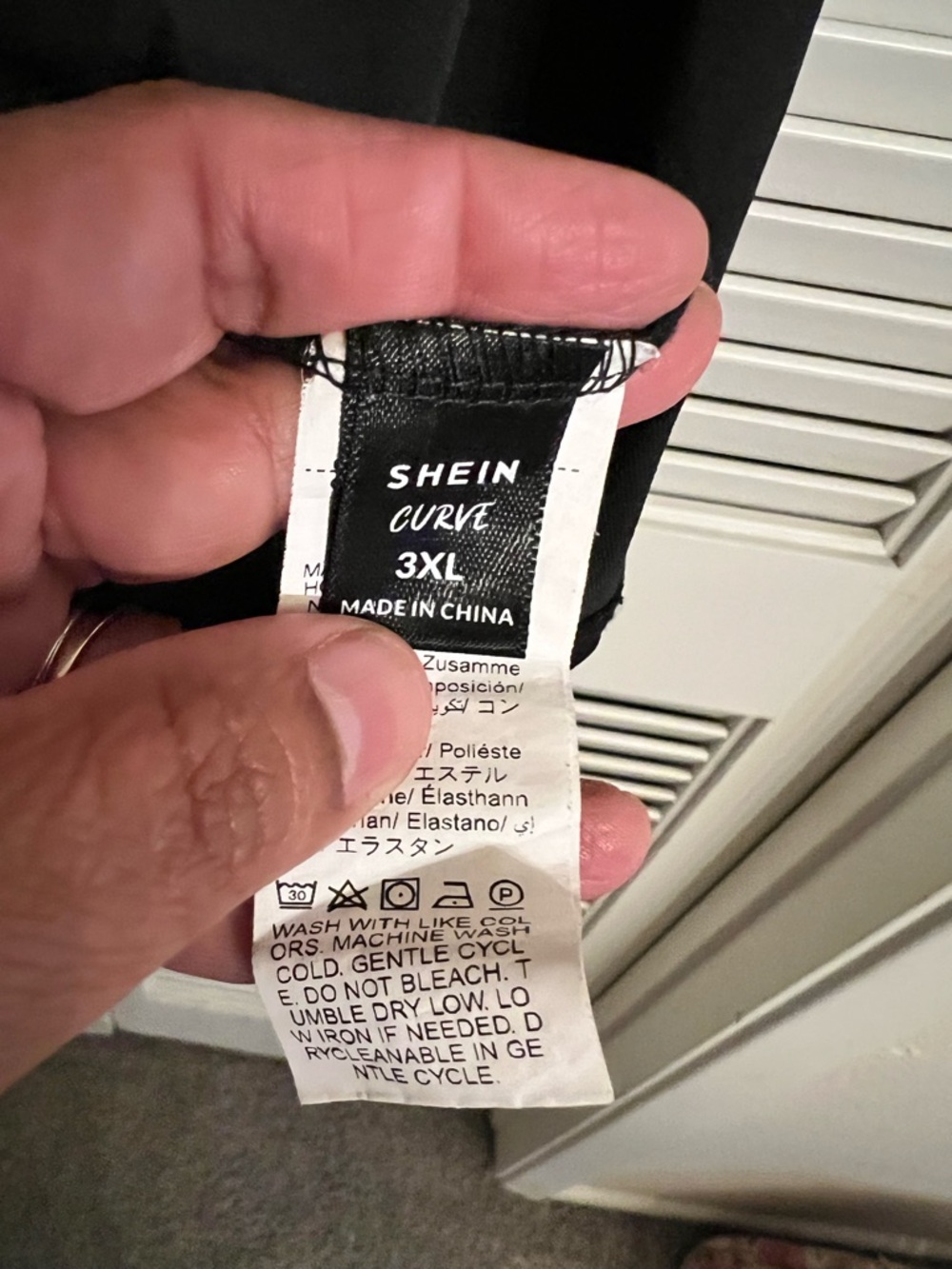 SHEIN Black Tunic Top with Leopard Raglan Sleeves - Picture 3 of 4